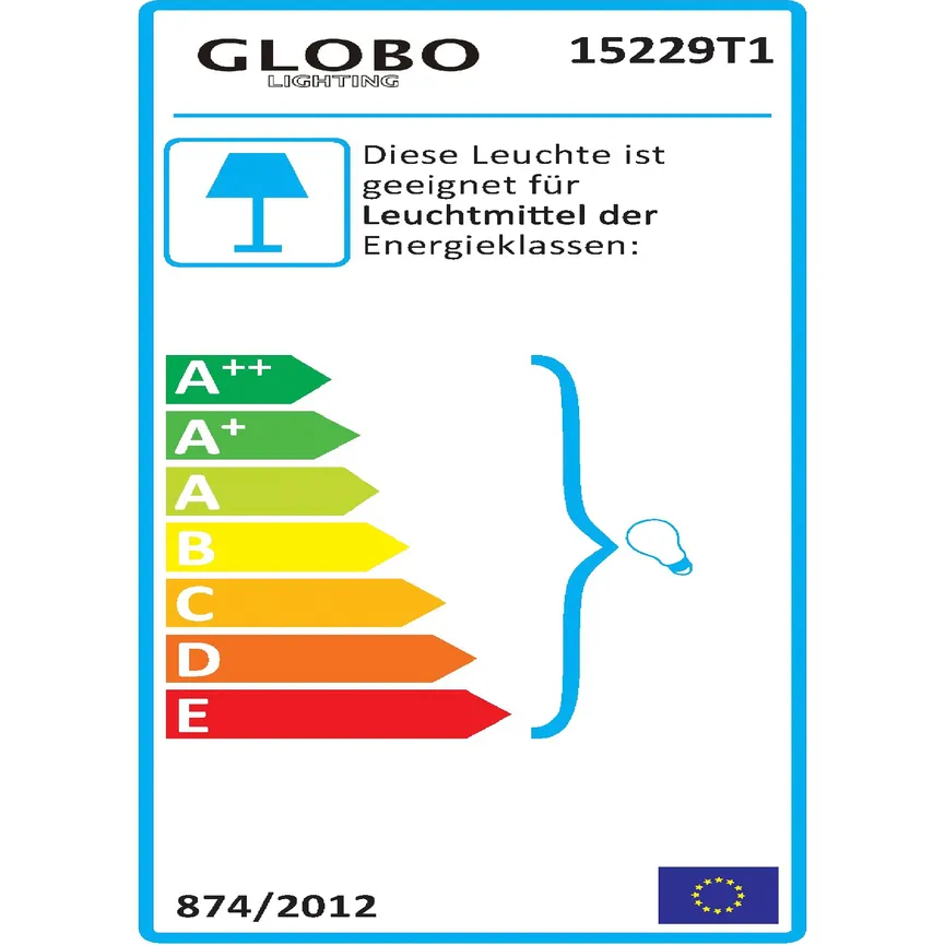 Tischleuchte "Clarke" energielabel