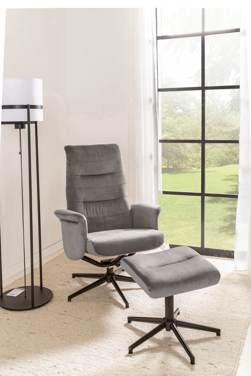 Relaxsessel + Hocker milieu