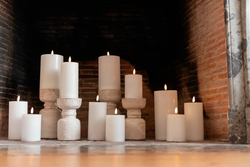 Kerzenhalter S beige milieu