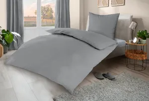 Melange-Flanell-Bettwäsche