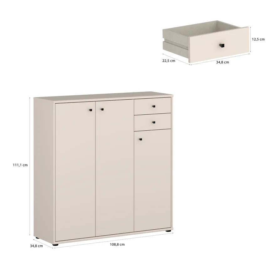 Kommode 3T/2S detail