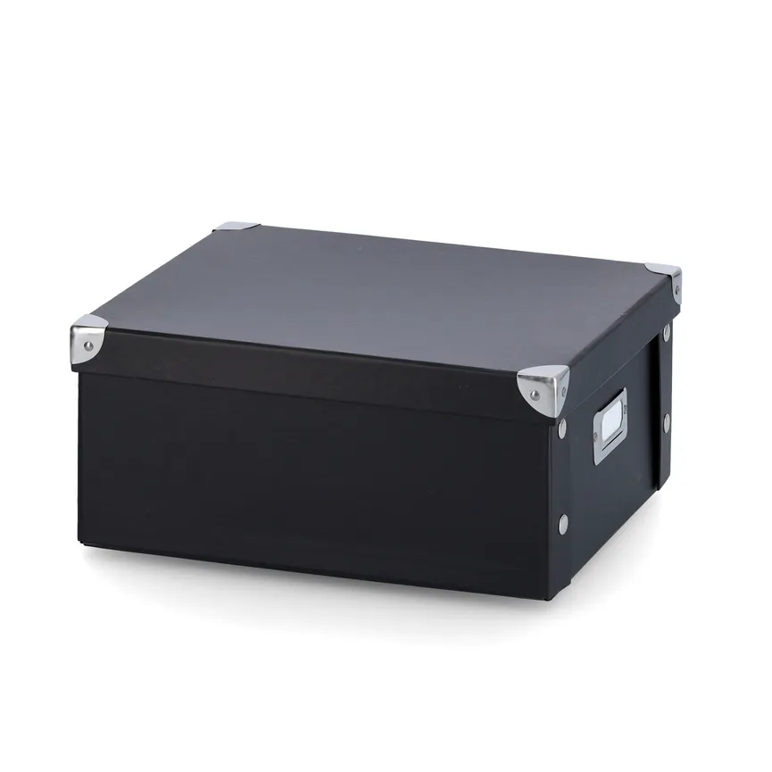 Aufbewahrungsbox schwarz detail