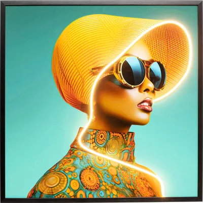 LED-Wandbild 80 x 80 cm