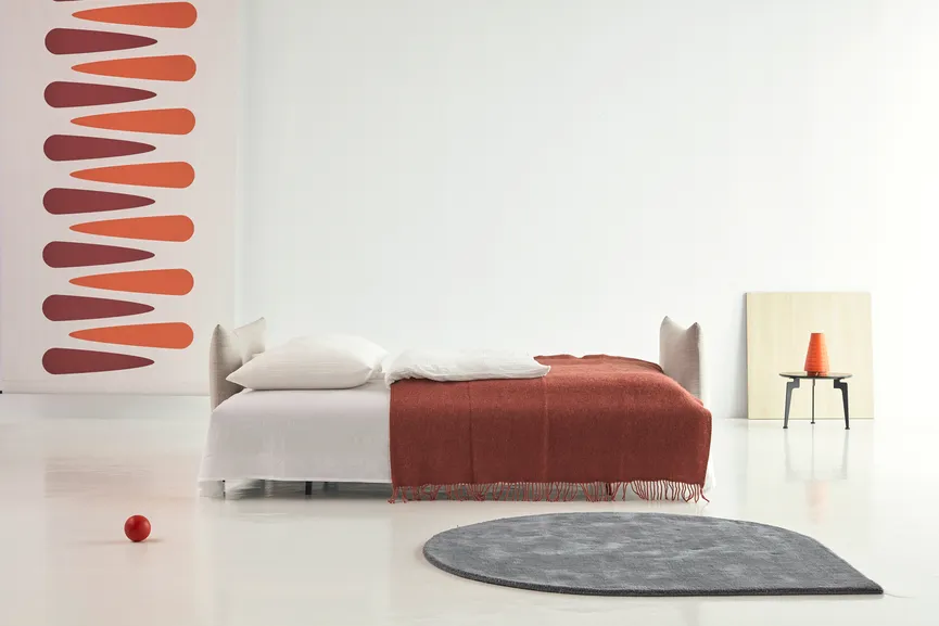 Klappsofa Metall schwarz detail