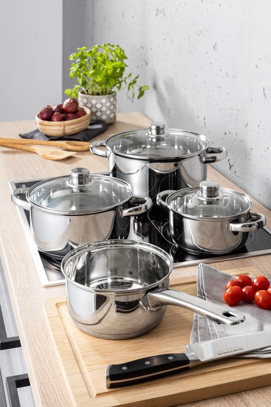 Topfset Opal Edelstahl 4tlg. milieu