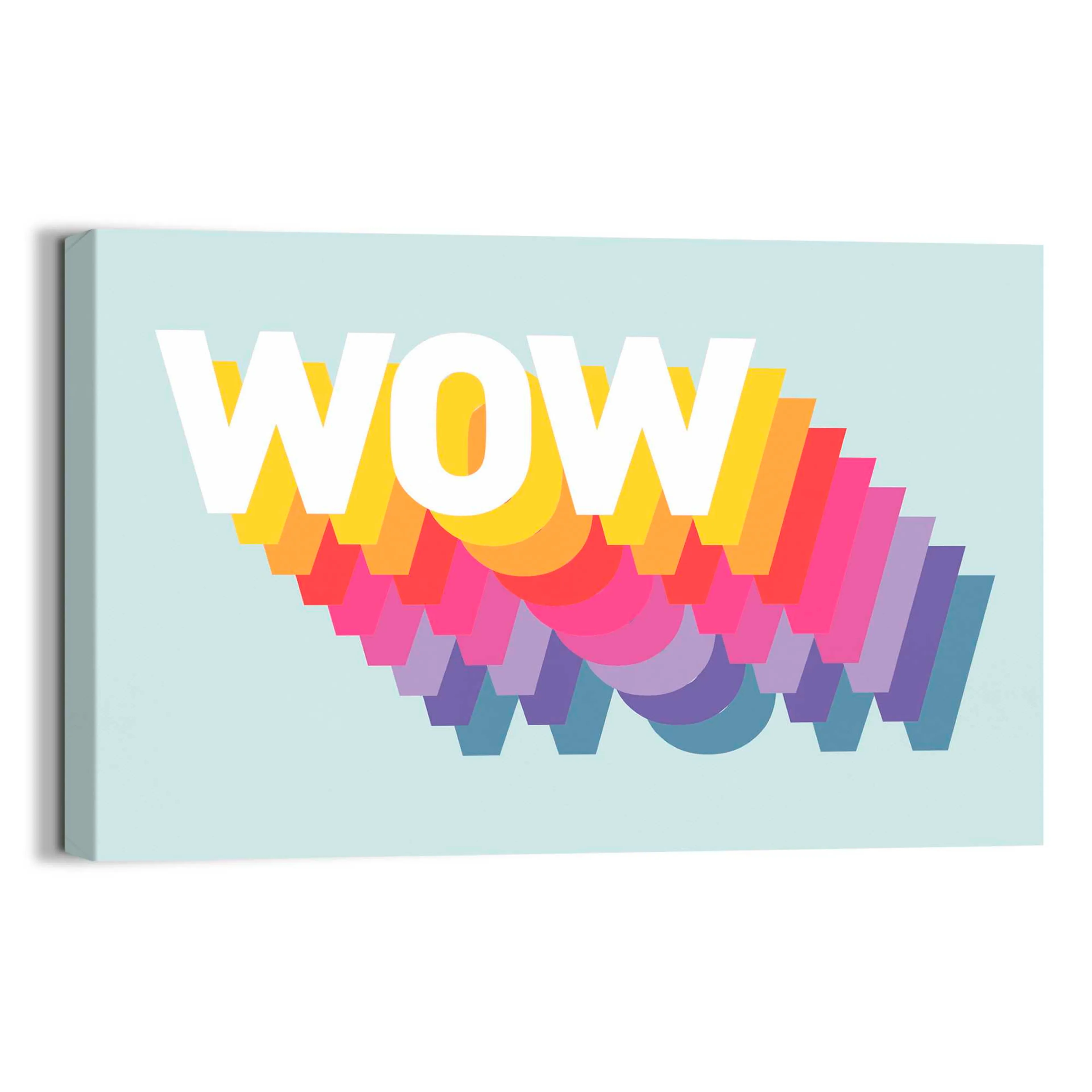 Wandbild 20 x 30 cm Wow
