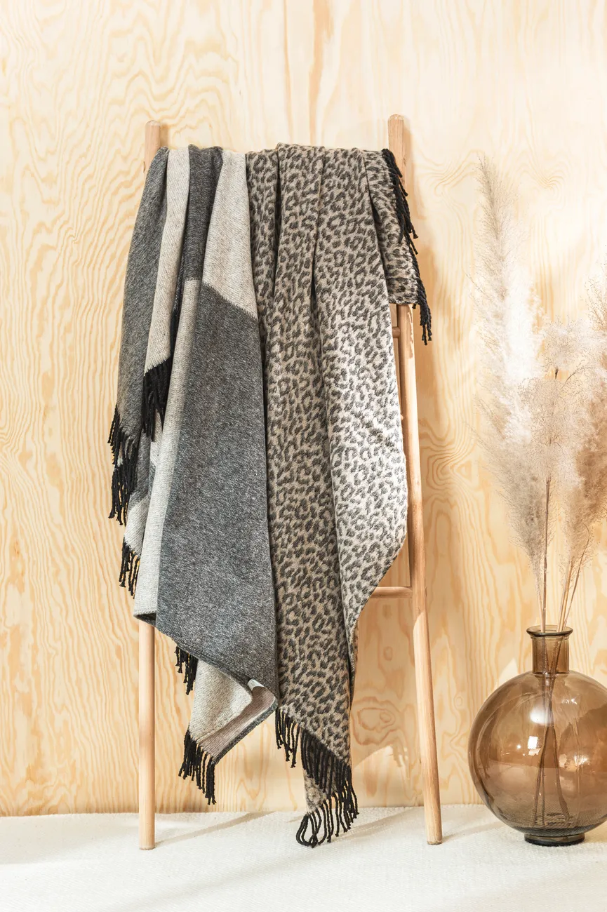 Plaid Alfie taupe milieu