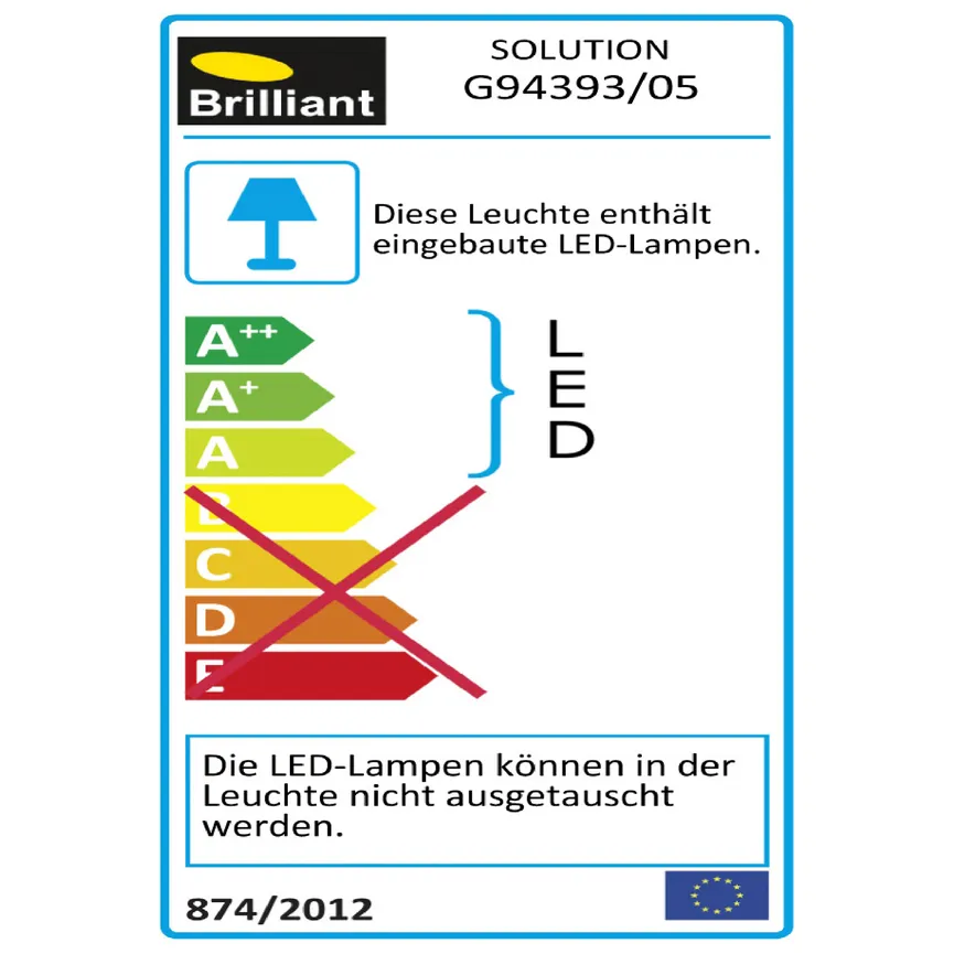 Wandleuchte "Solution" energielabel