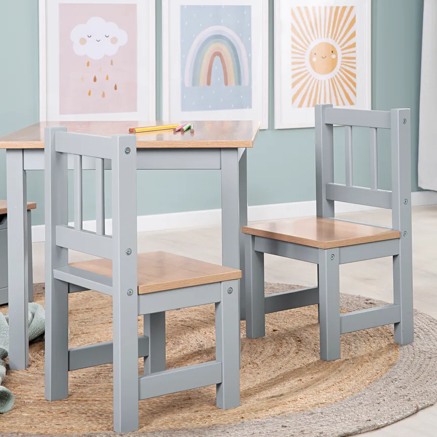 Kindersitzgruppe natur/taupe detail