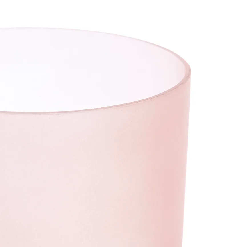 Vase rosa matt transparent detail