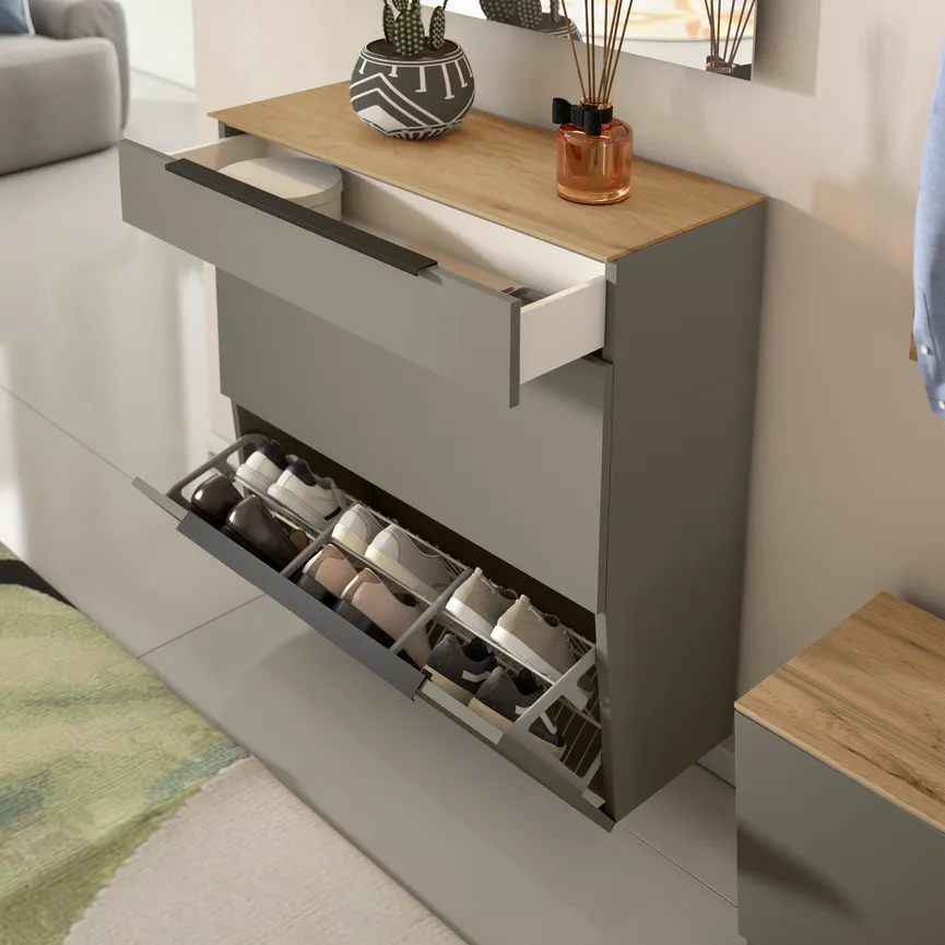 Hänge-Schuhschrank detail