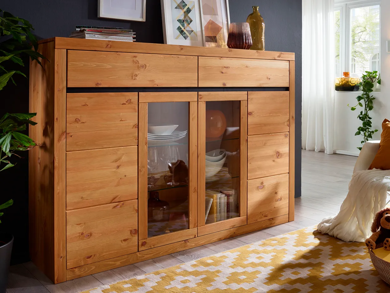 Highboard aus Massivholz