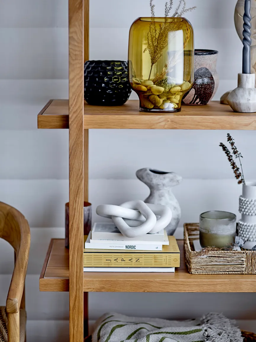 Kerze "Twist" 2er-Set grau milieu