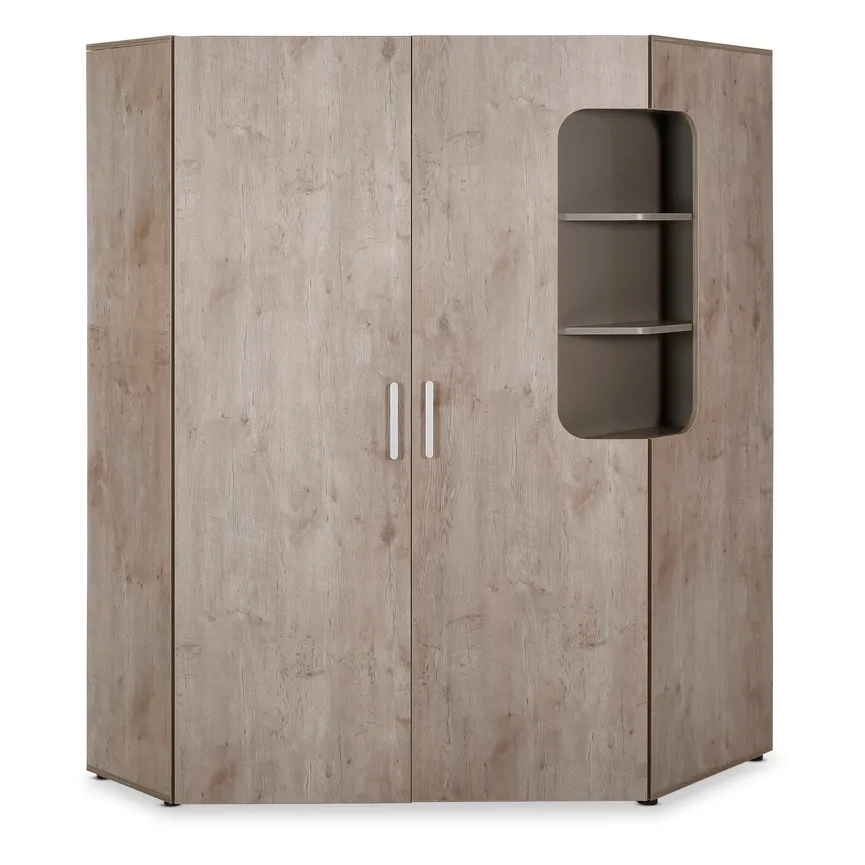 Eck-Kleiderschrank 2-trg. feature