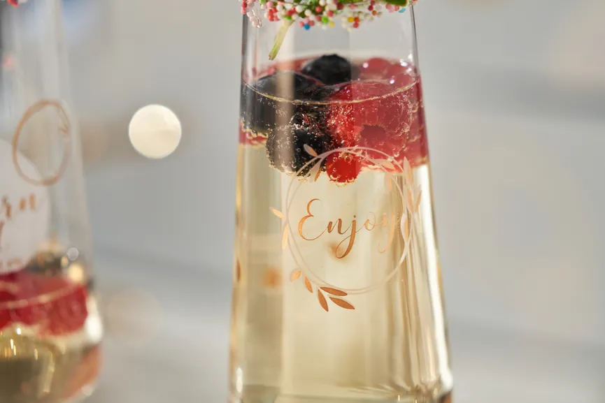 Sektglas "Feiern" 2er-Set milieu