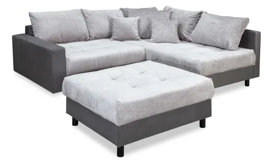 Ecksofa mit Hocker