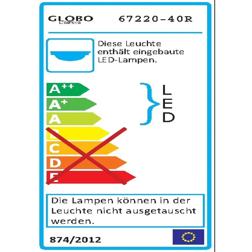 Deckenleuchte "Munni" energielabel