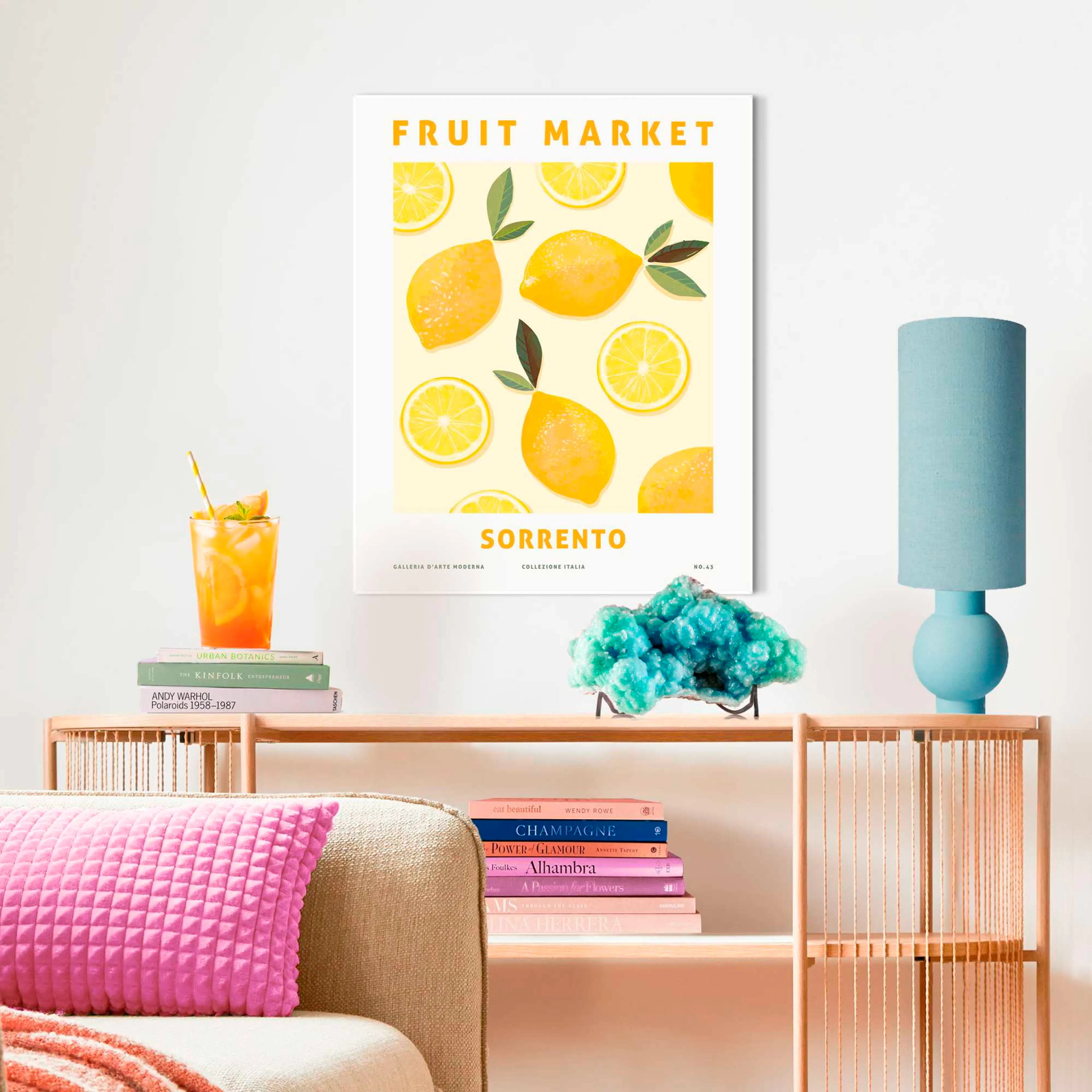 Wandbild 40 x 50 cm Sorrento Lemons