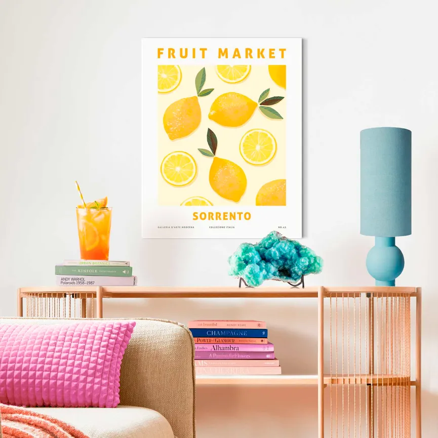 Bild gerahmt "Sorrento Lemons" milieu