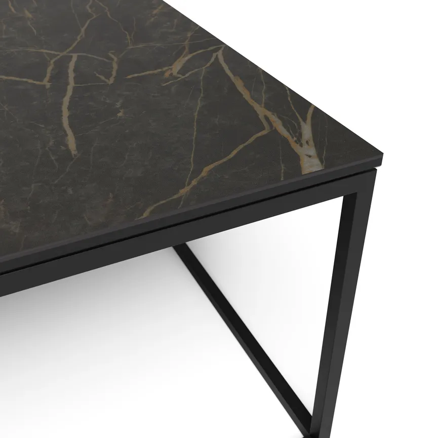 Couchtisch Cube Marmorkeramik detail