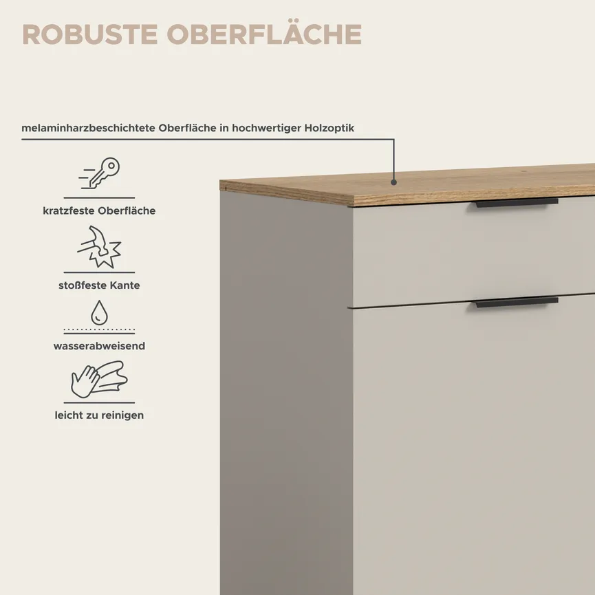 Schuhschrank 2T/1S detail