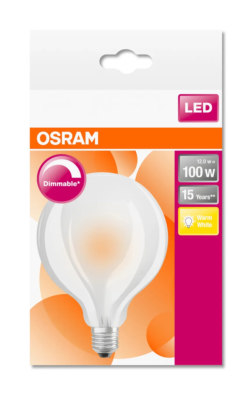 E27/11 Watt LED Globe dimm. detail