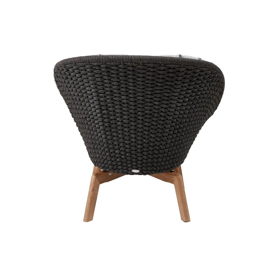 Lounge Sessel m. Teakbeine detail