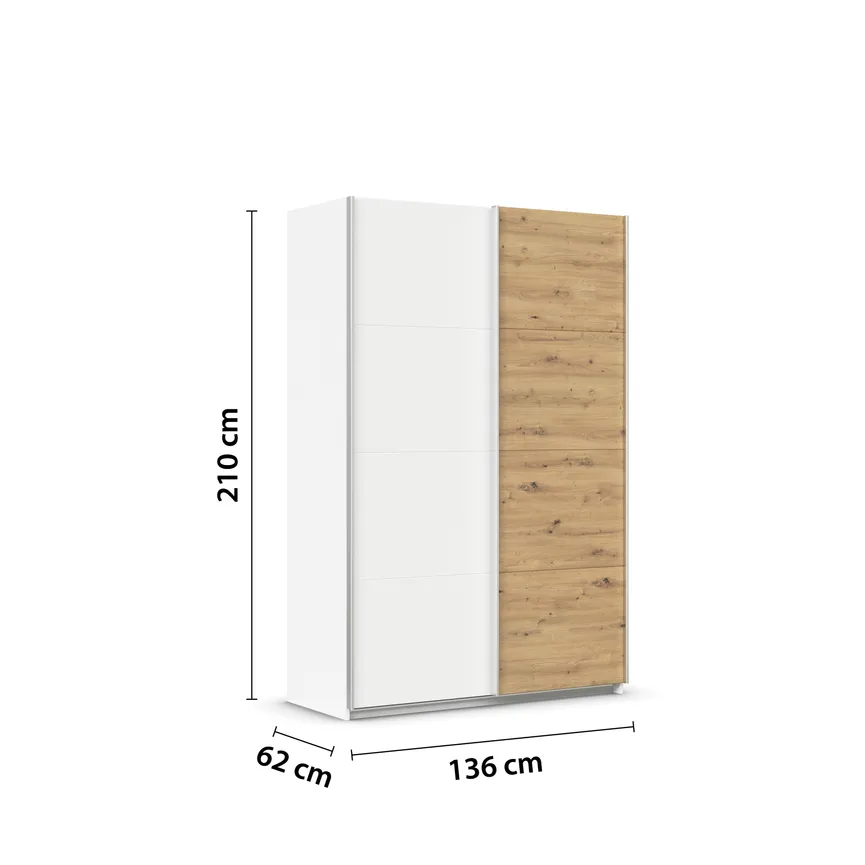 Schwebetürenschrank 2-trg. detail