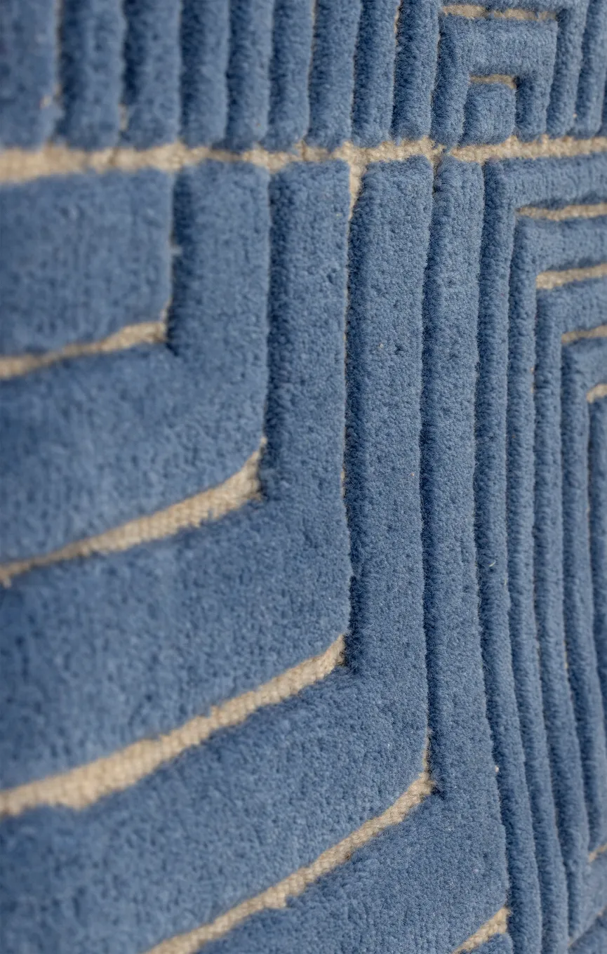 Wanddeko "Velva" blau detail