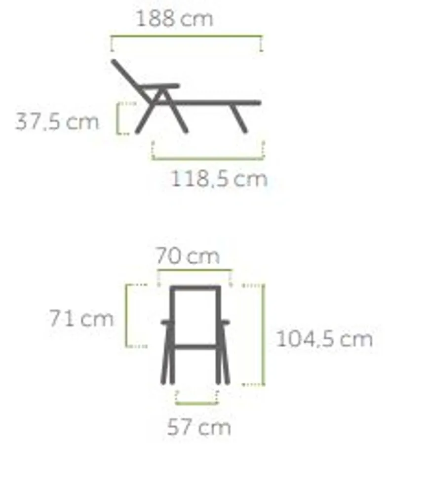 Liege klappbar detail