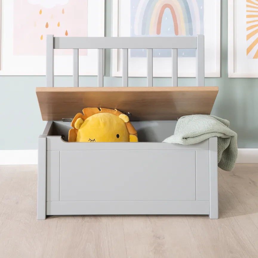 Sitzbank natur/taupe detail