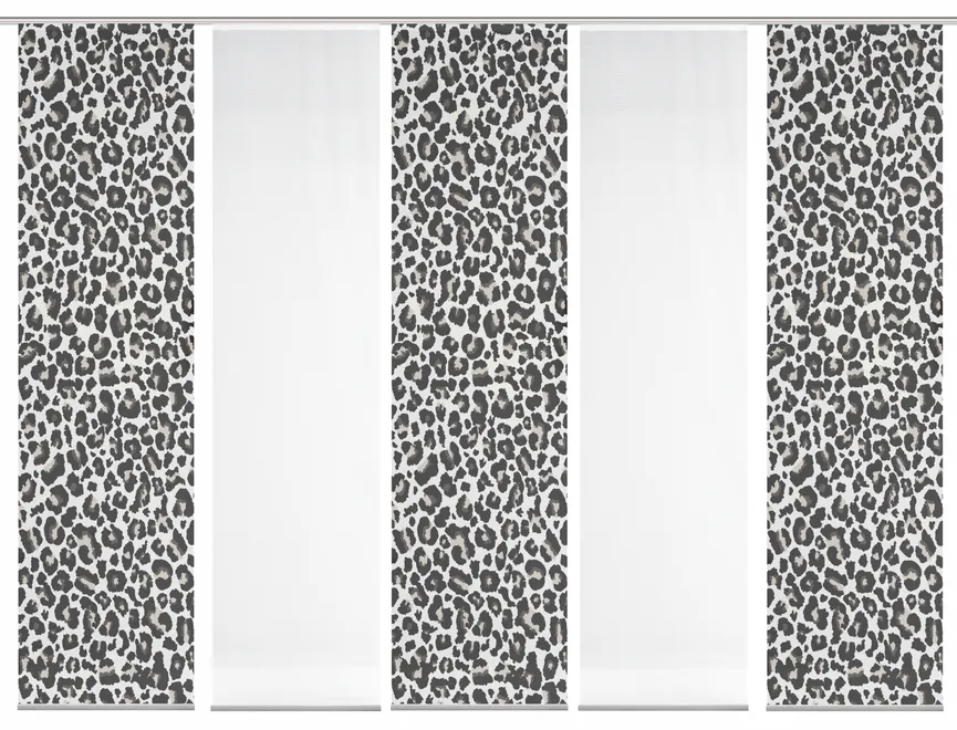 Schiebevorhang Leopard 5er Set hauptaufnahme