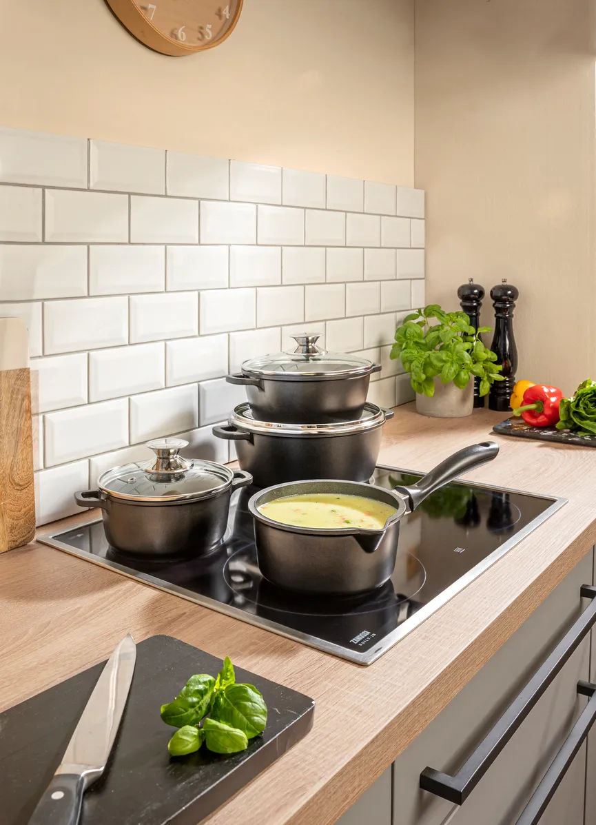 Topfset 4 tlg. Druckguss milieu