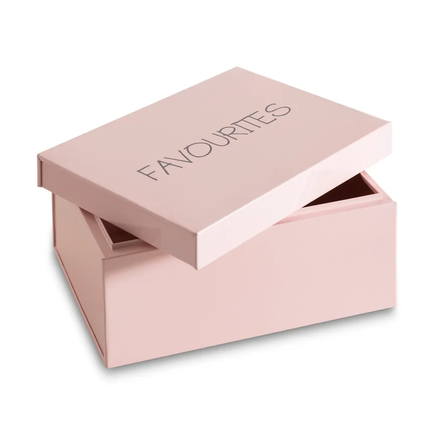 Kiste "Favourites" rosa detail