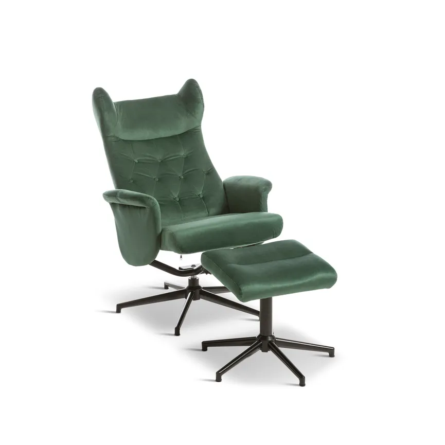 Relaxsessel + Hocker detail