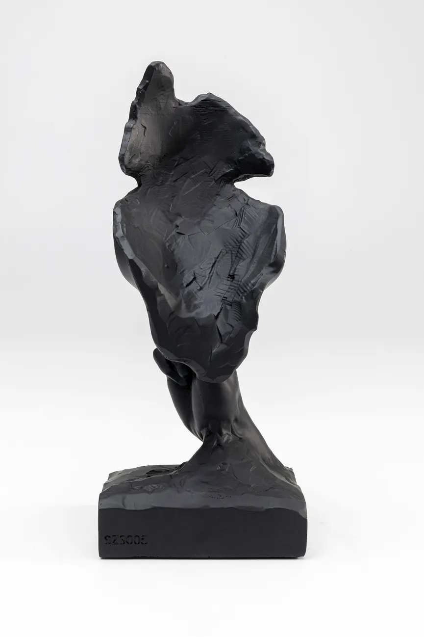 Figur "Quiet Face" schwarz detail