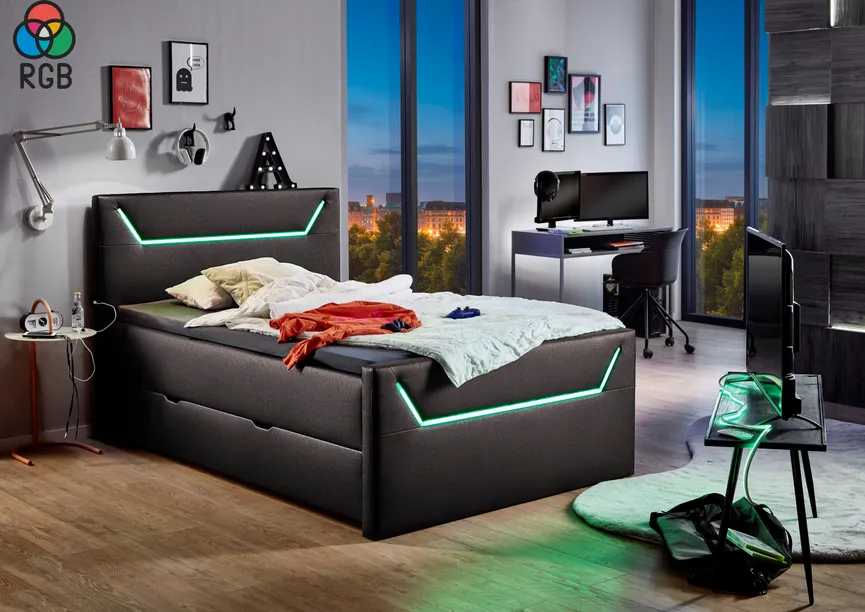 Boxspringbett 120x200 cm milieu