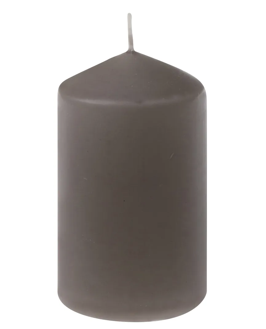 Stumpenkerze grau material_farbe