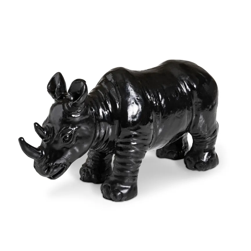 Figur "Nashorn" schwarz hauptaufnahme
