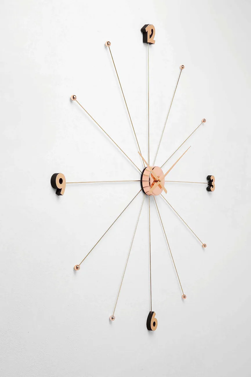 Wanduhr "Like Umbrella rosegol detail
