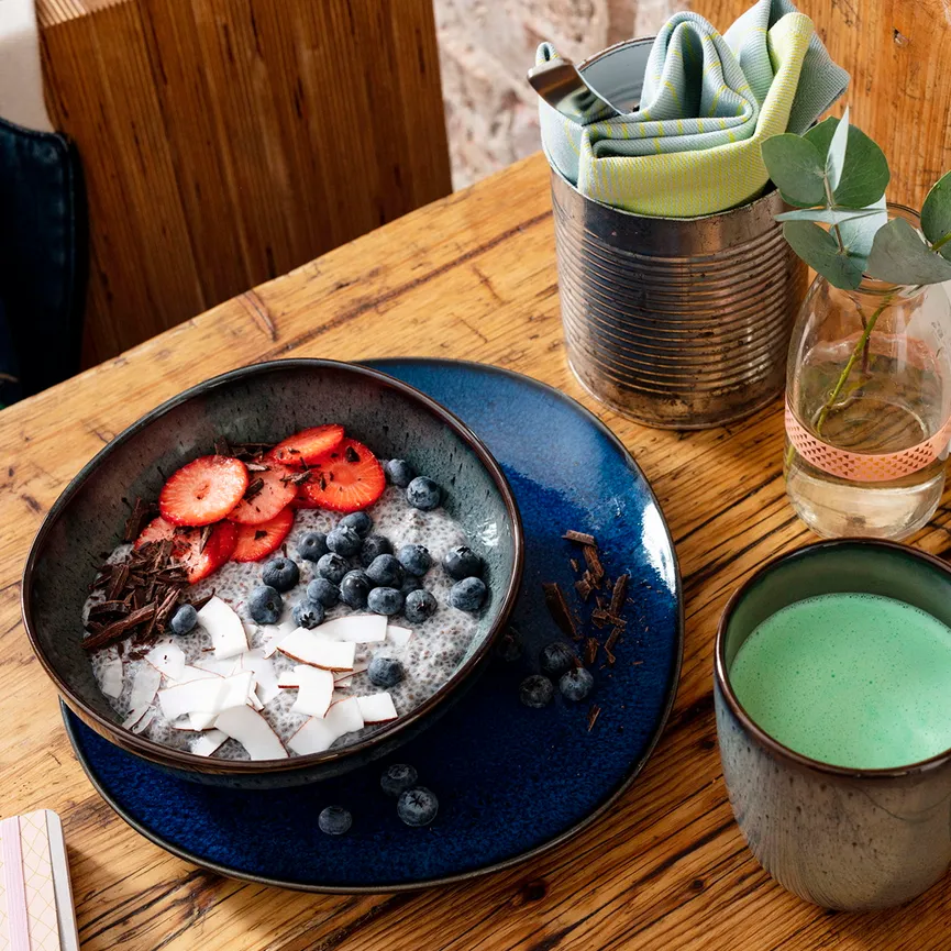 Schale "Lave" 470 ml gris milieu