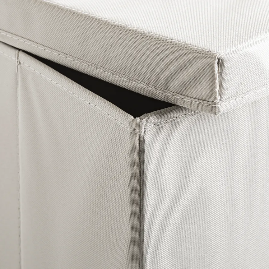 Aufbewahrungsbox grau detail