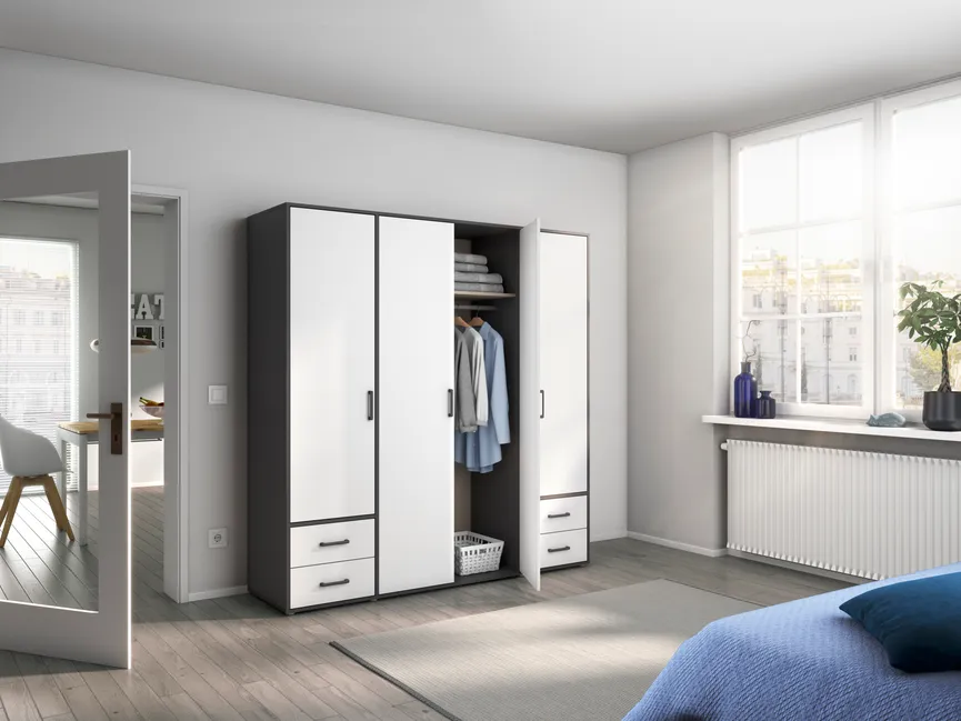 Drehtürenschrank 4-trg. milieu