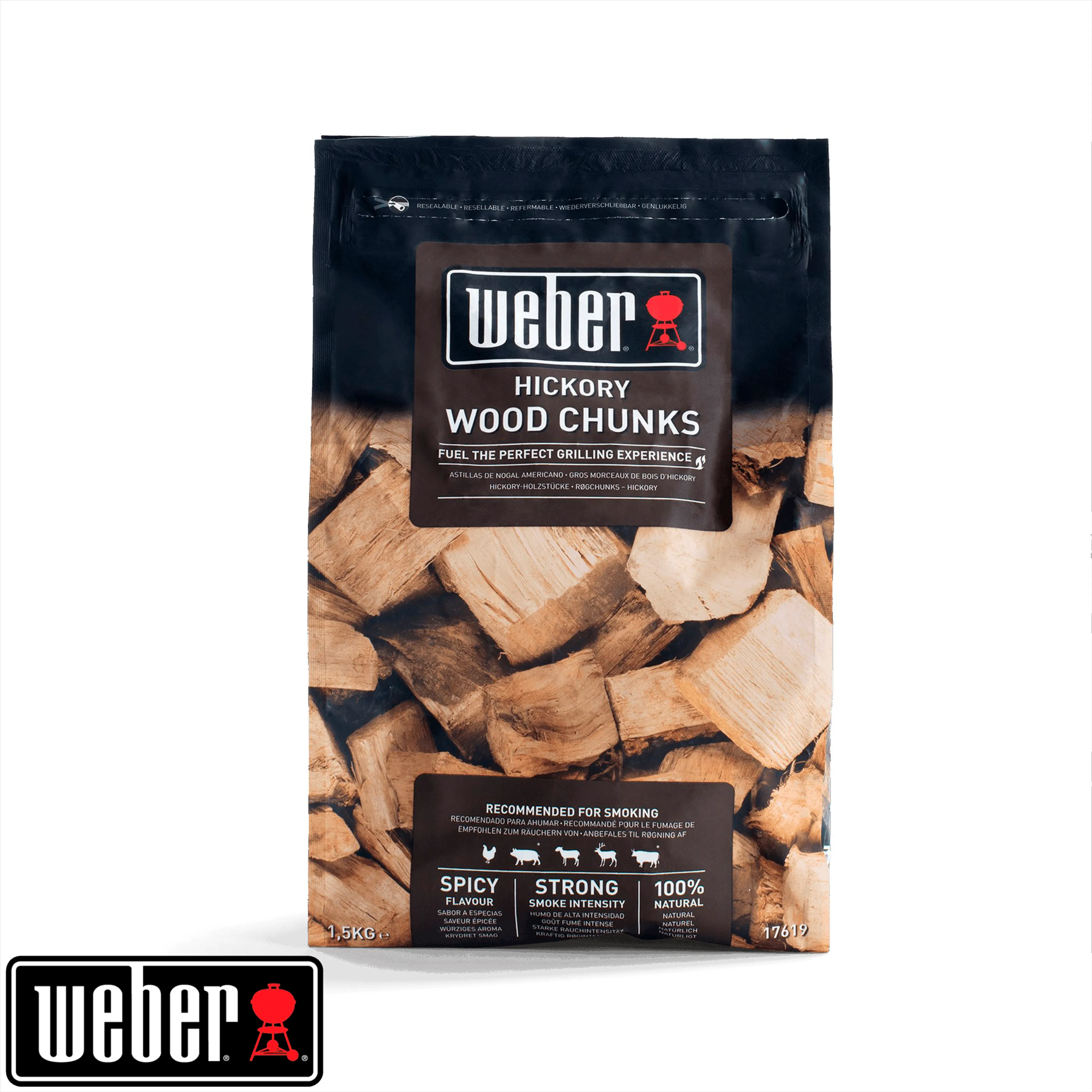 Räucherchips  Wood Chunks Hickory 1,5 kg