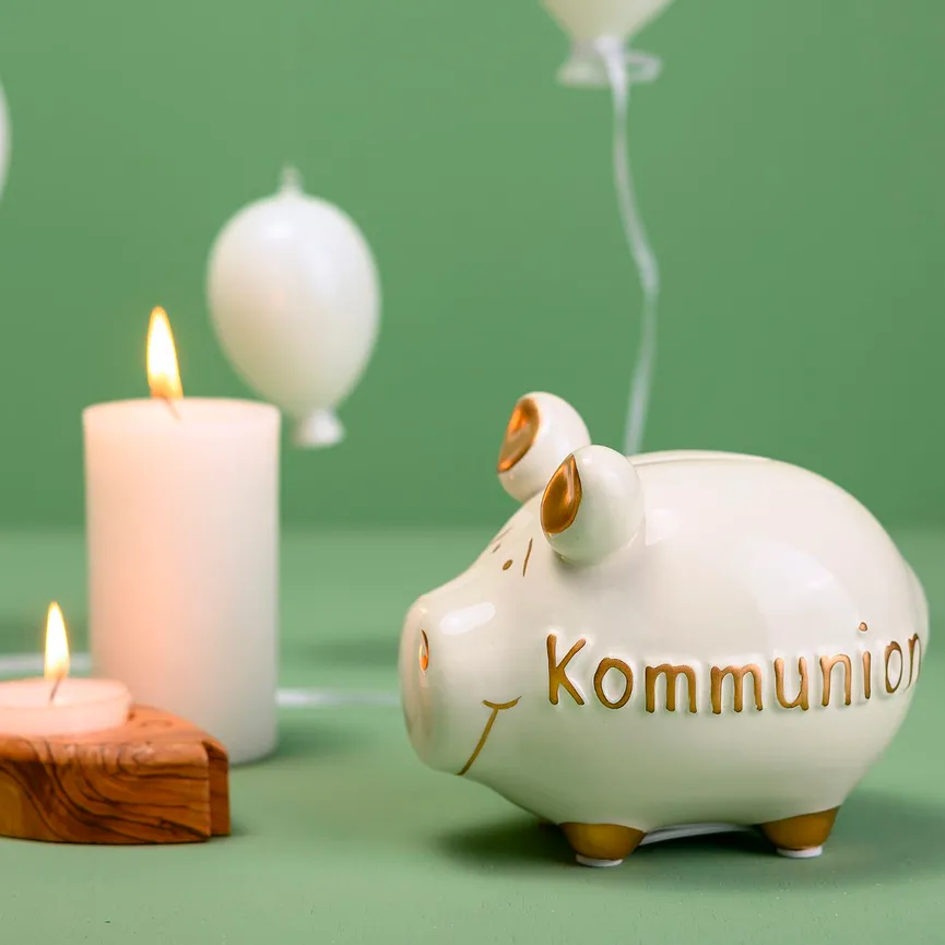 Sparschwein "Kommunion" bunt milieu