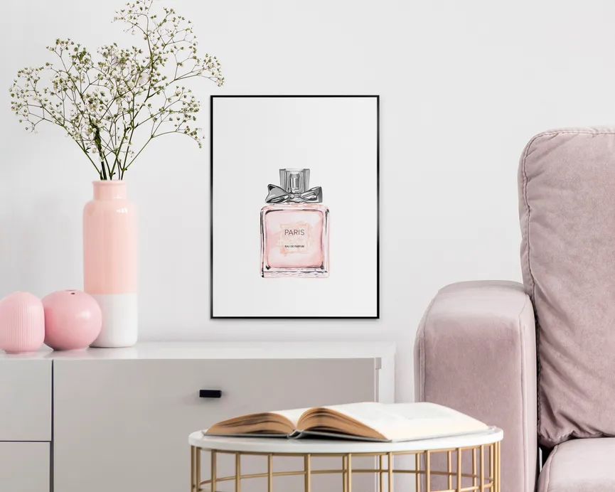 Bild gerahmt "Parfume Bottle" milieu