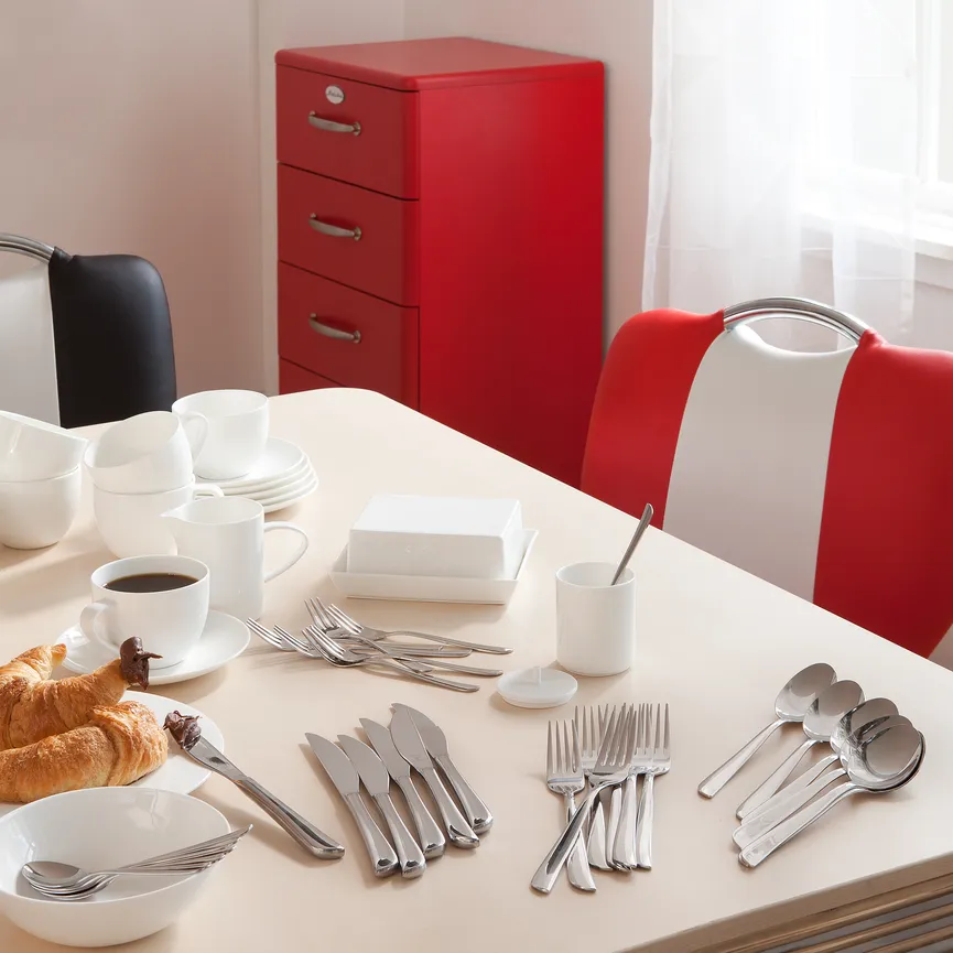 Besteck Twist 30 tlg.Edelstahl milieu