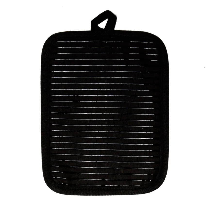 Topflappen "Lennox" schwarz detail