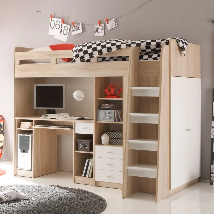 Hochbett LF 90x200 cm milieu