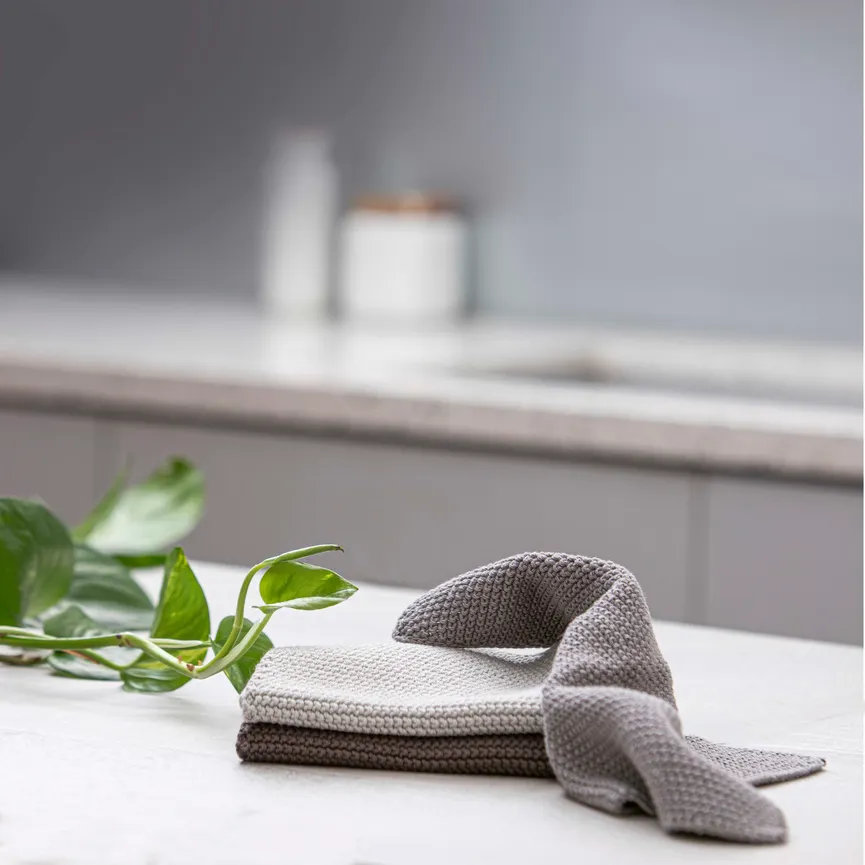 Spültuch "Eco" grau 3er-Set milieu